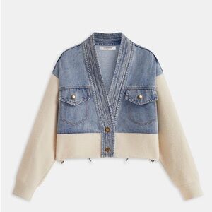 Commense Blue and Cream Jean Jacket